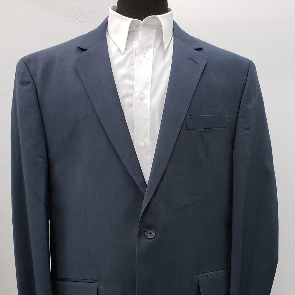 Izod Dark Blue Two Button Sport Coat